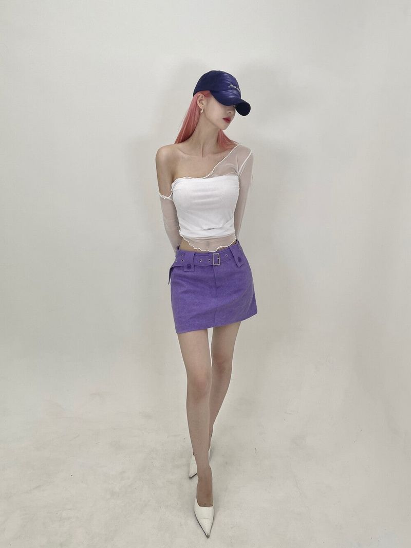 432. Summer wave mesh top (bk, wh, pk)