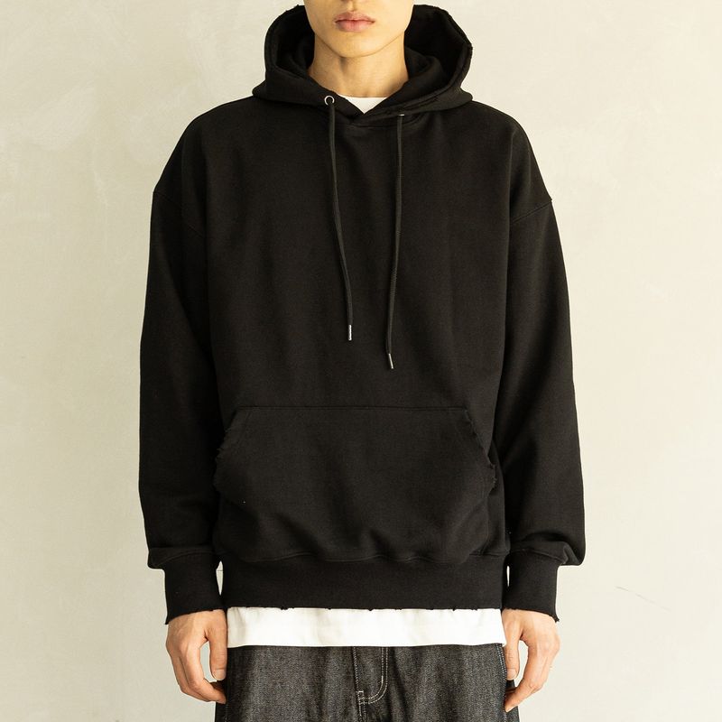 DESTROYED HOODIE MFHHD005-BK
