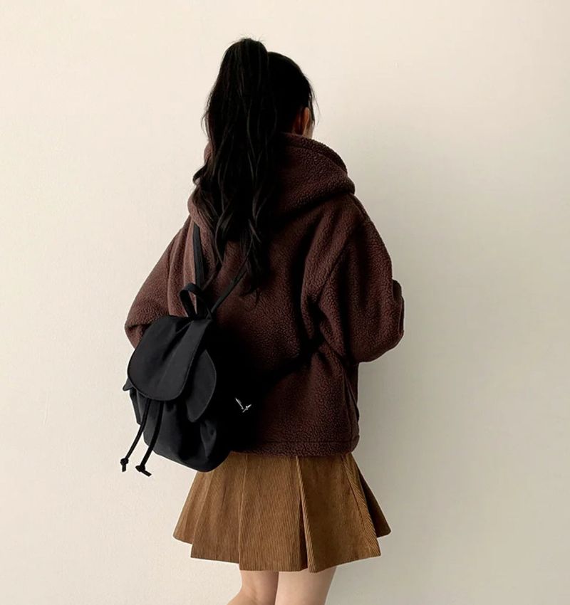 Kiro corduroy pleats mini skirt