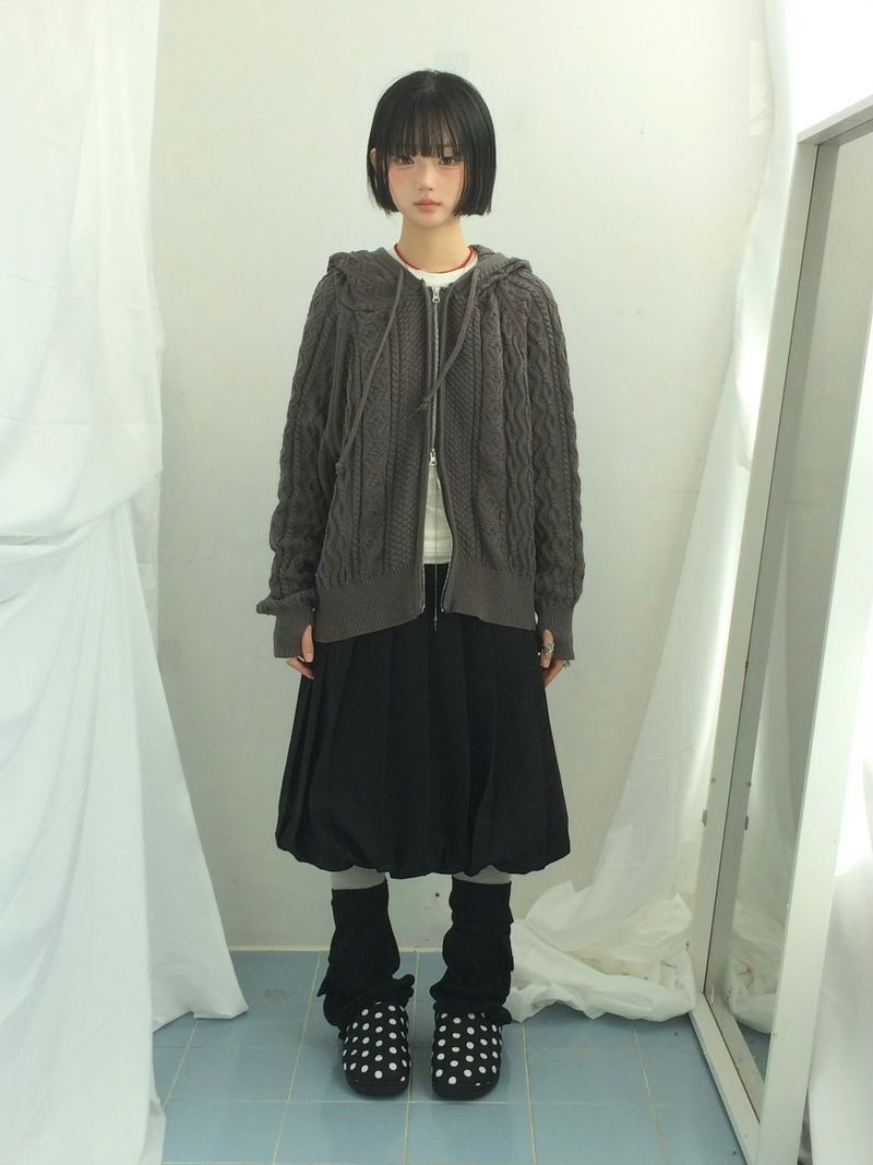 Two Way Cozy Textured Knit Hood