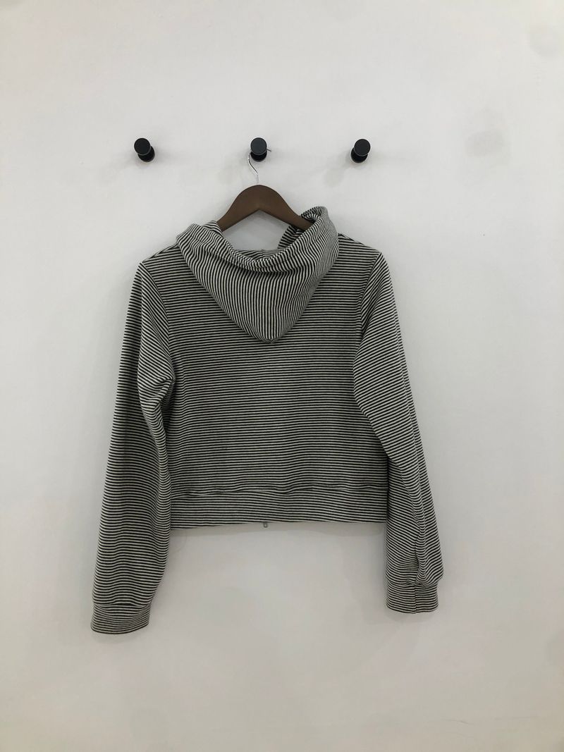 Heart Dot Stripe Hoodie Zip-up