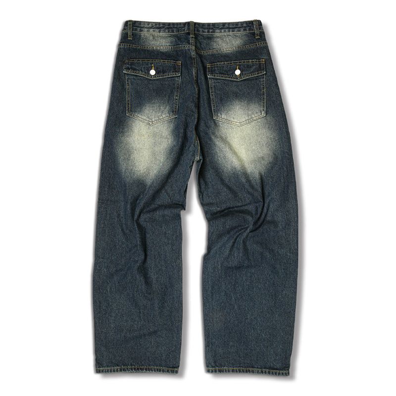 Usual Balloon Back Pocket Denim Pants - 2COLOR