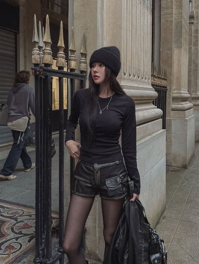 Villa Hand Washing Leather Biker Jacket
