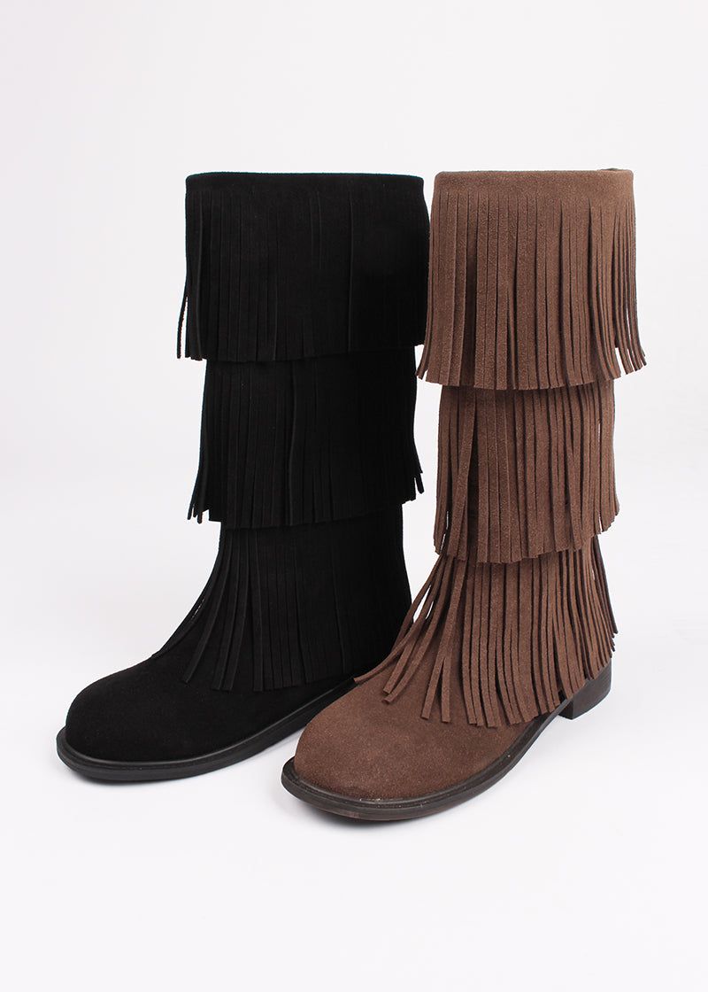 FRINGE MIDDLE BOOTS