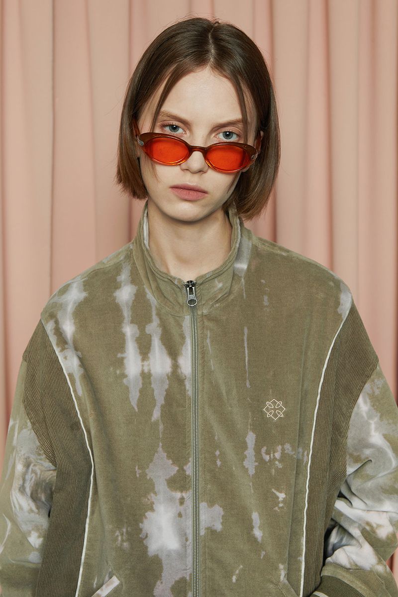 VELOUR CORDUROY BLOUSON / KHAKI