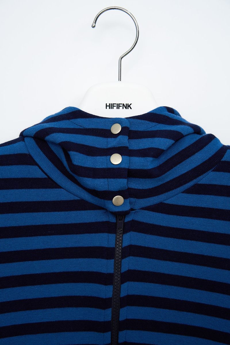 (W) Moor Striped Hooded Jacket (3color)