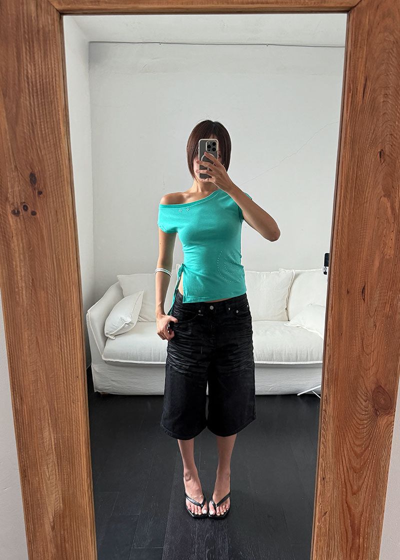 COATING BERMUDA PANTS