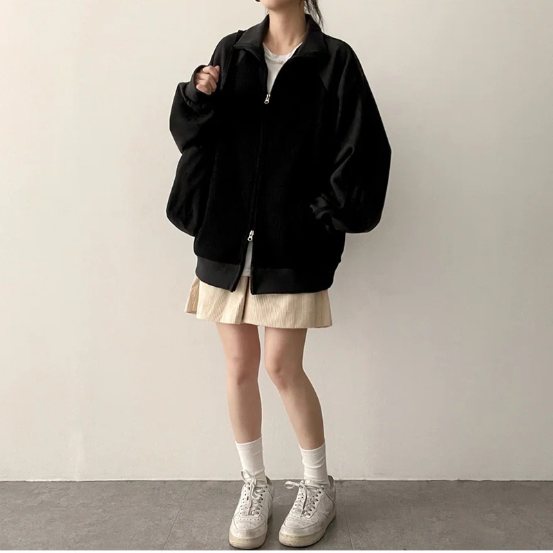 Waffle Two Tone Mix Nagrang Track Zip-Up