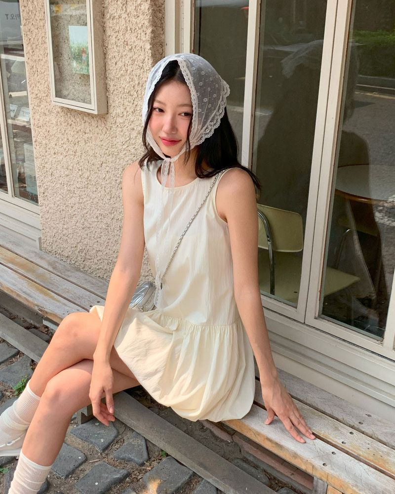 [MADE] Balloon sleeveless dress