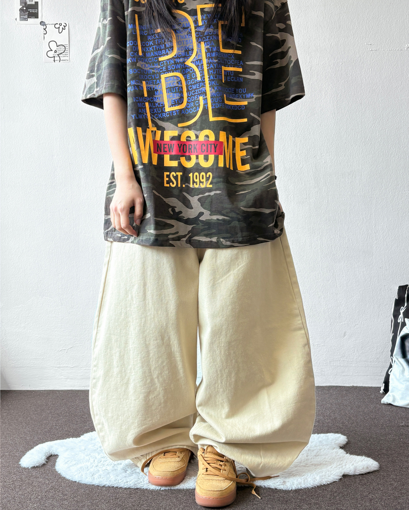 Kari Back Pocket Balloon Cotton Pants 3color
