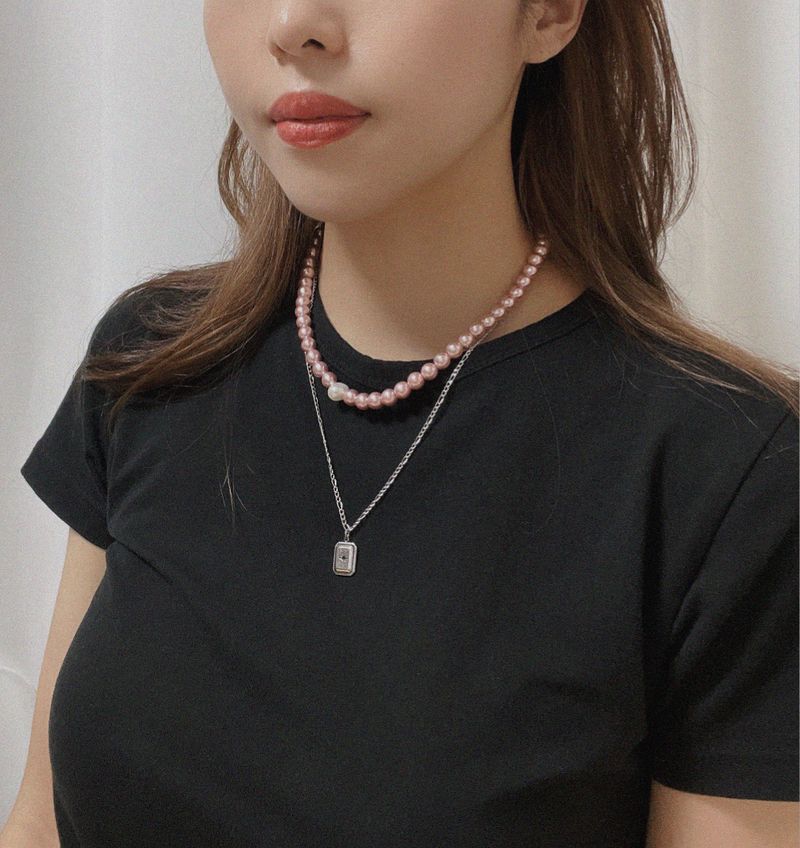Bloom Pink Pearl Necklace