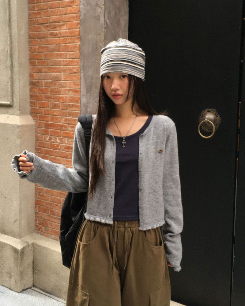 Candy Frill Knit Cardigan