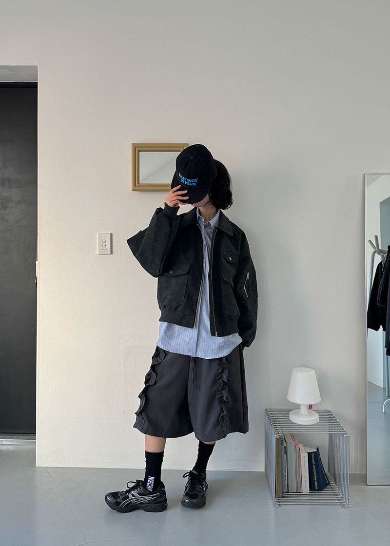 POCKET SUEDE BLOUSON