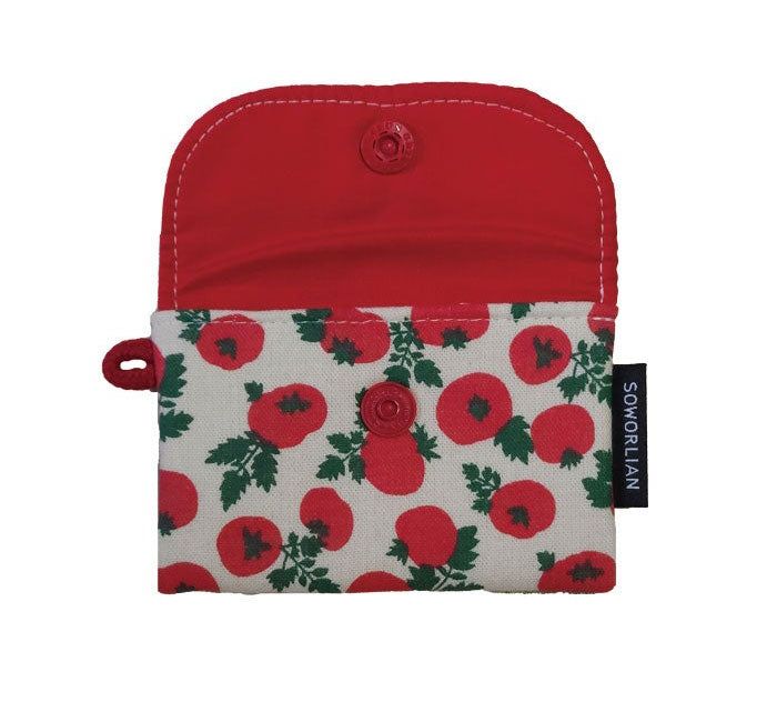 Simple Card wallet _Red Tomato