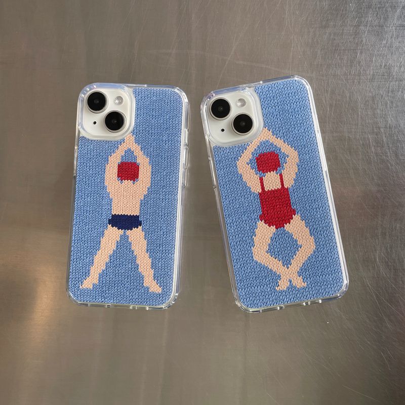 SWIMMER HARD JELL CASE_WOMAN(RED)