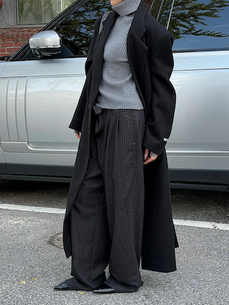 [Unisex] Max double long coat(2color)