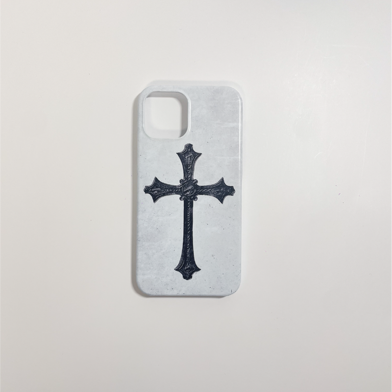 [MADE] cross hard phone case (matt white)
