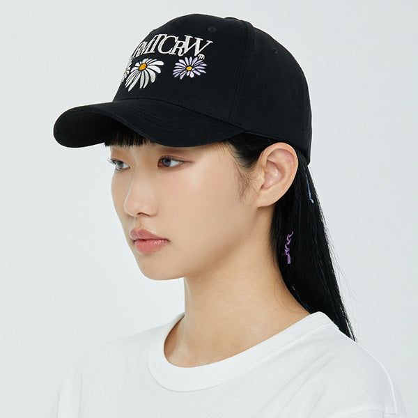 ROMANTIC CROWN（ロマンティッククラウン）の「FLOWER LOGO BALL CAP_BLACK（Hats）」