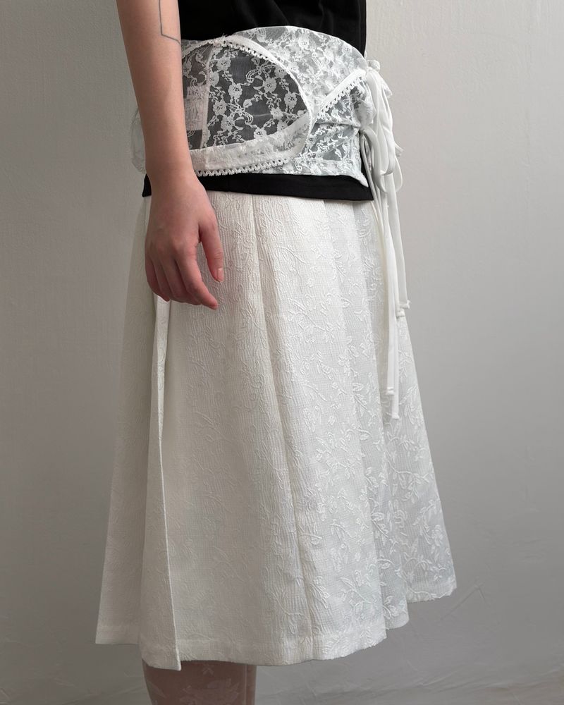 Sheer Lace Cropped Vest