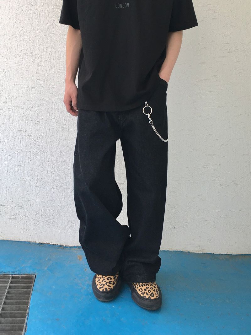 A-N Basic Wide Denim Pants 2C