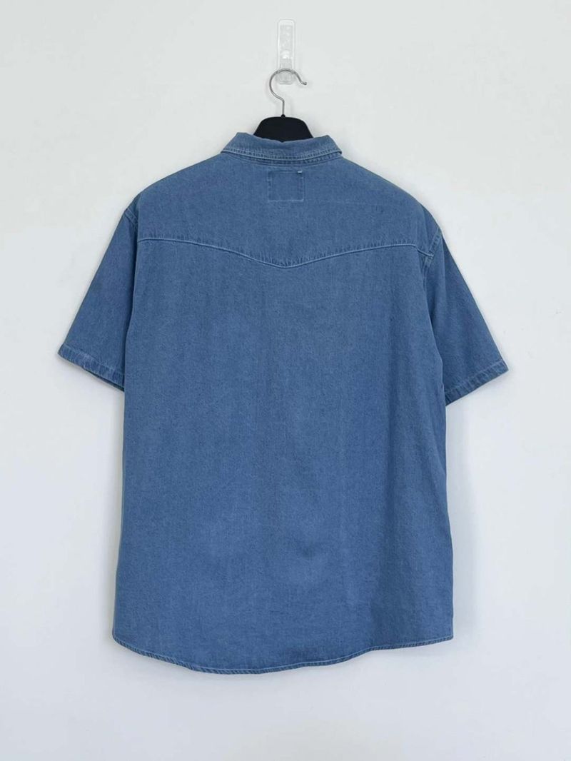 Kaven denim short sleeve shirts