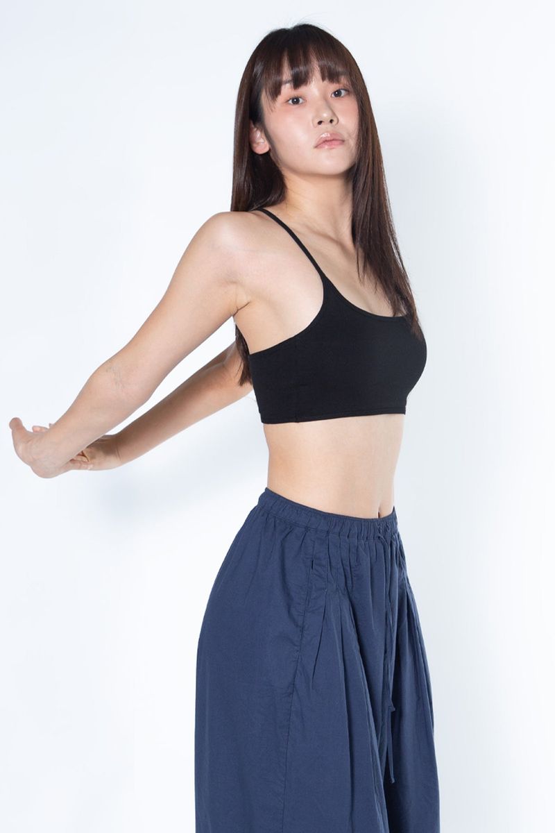 Back Tunnel Bra Top (Black)