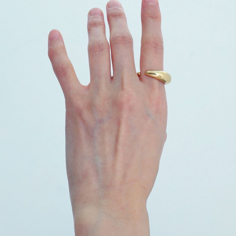 【MADE】 Gold moon ring