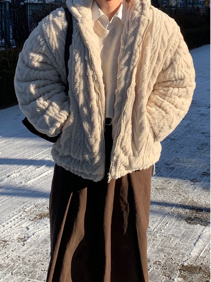 Mensfloor（メンズフロア）の「Ble Cable Mink Fur Hood Padding（Jackets/Outerwear）」