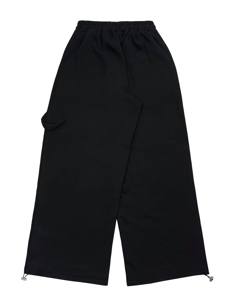 strap cut-line wide pants (fleece-lined / 2color)