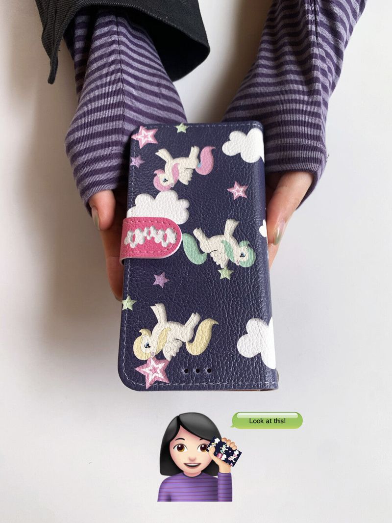 [walletcase] greenmusicnote