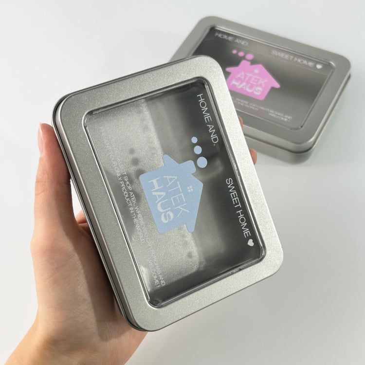 House Silver Mini Tin Case(Blue)