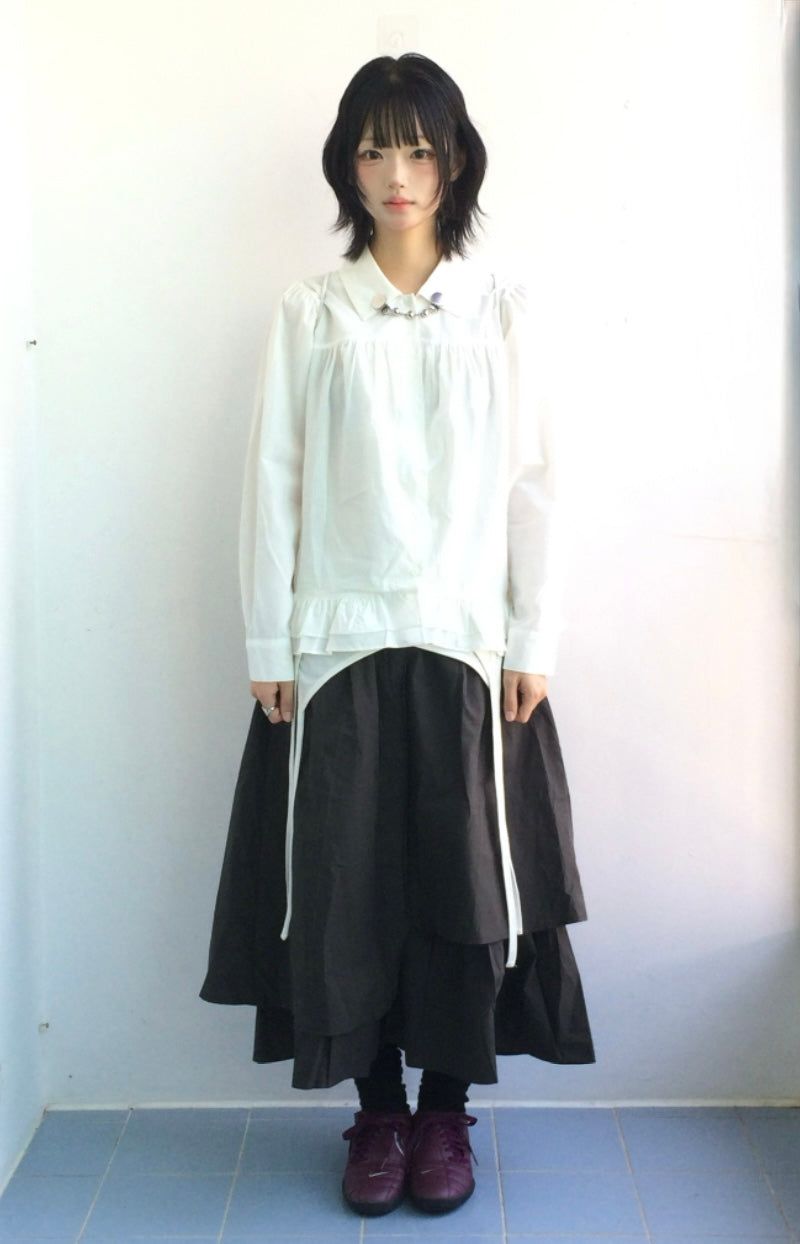 Layered Cut Shaped Skirt