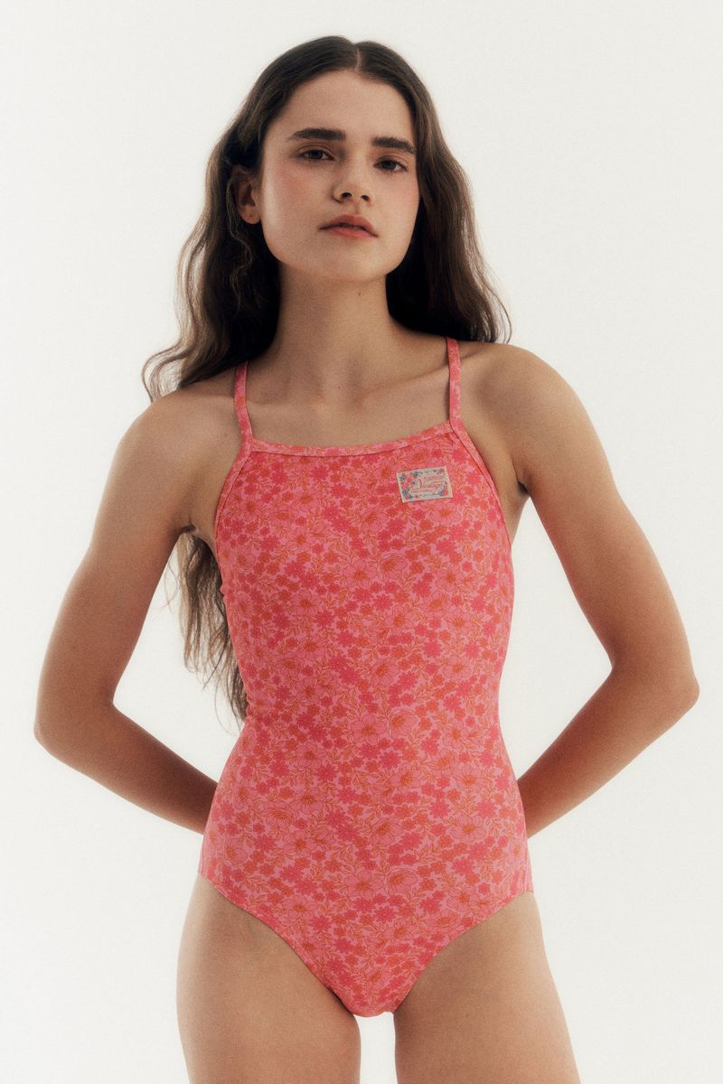 LOOPLOOP（ループループ）の「[Vintage Peony_pink] One Piece Swimsuit（Swimwear）」