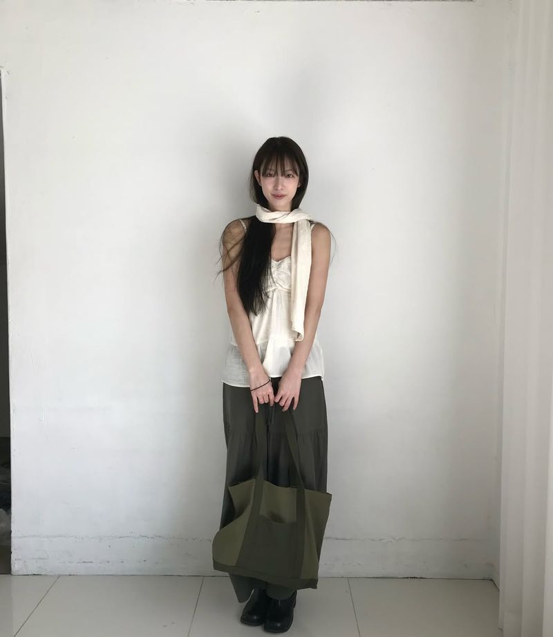 Vintage Work Tote Bag (Khaki)