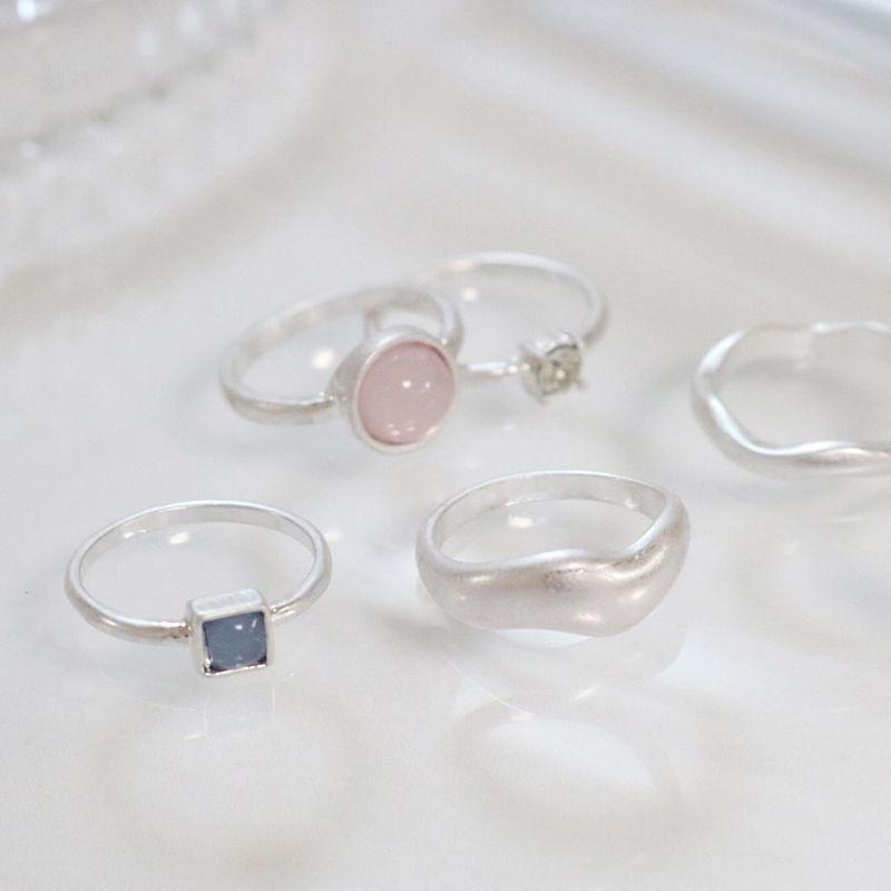 Vivid Moody Ring Set - 6 Set
