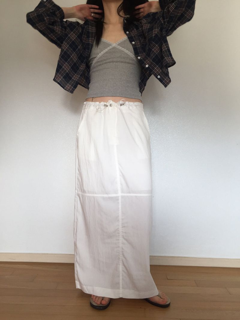 Check crop shirt (2 colors)