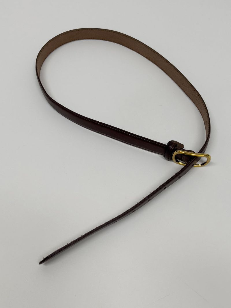 [25mm] Cowhide Round Belt