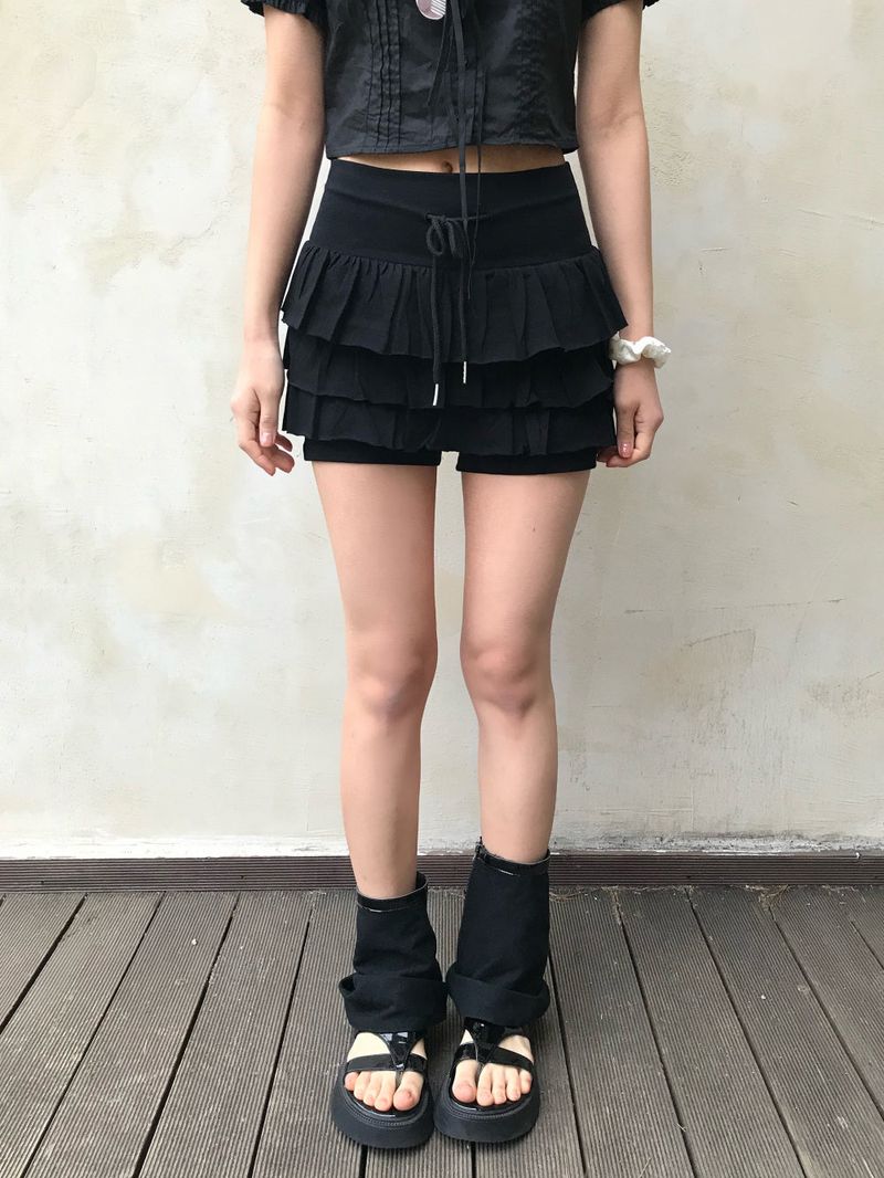 Coco Frill Layered Skirt Pants