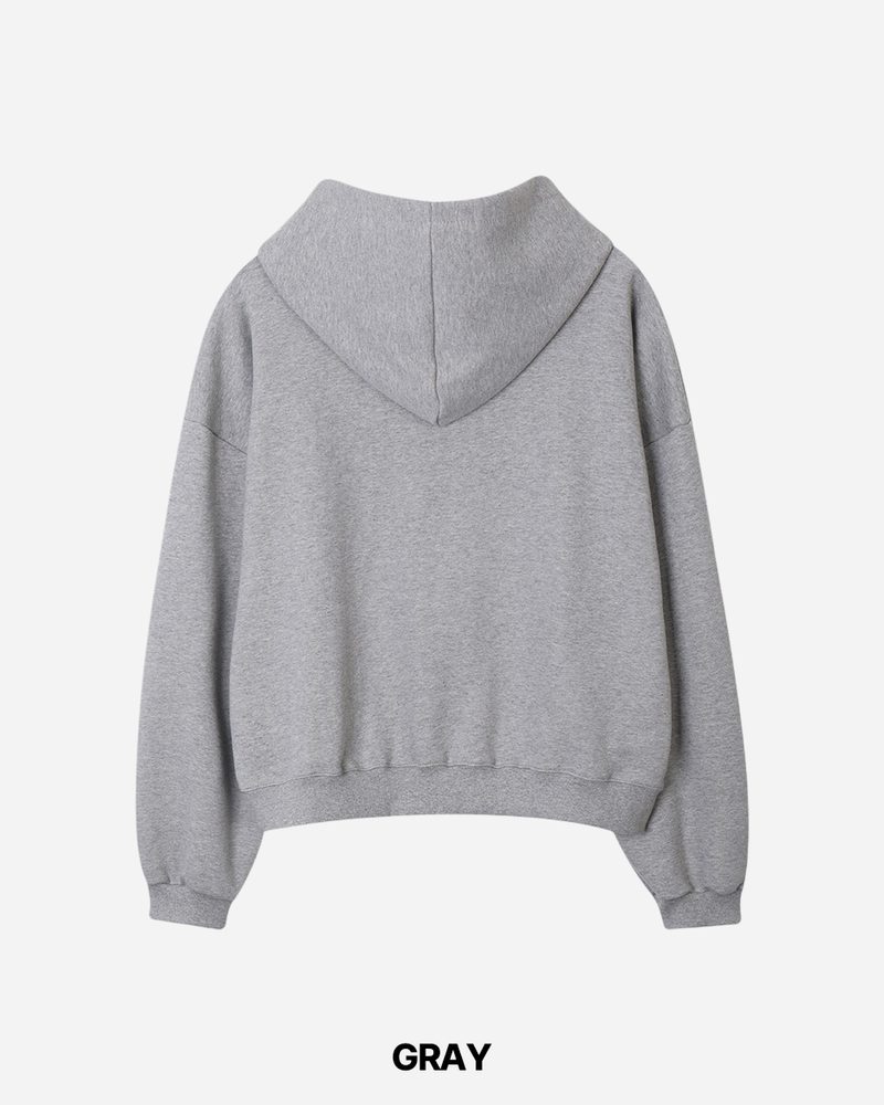 Heli Printed Crop Hoodie