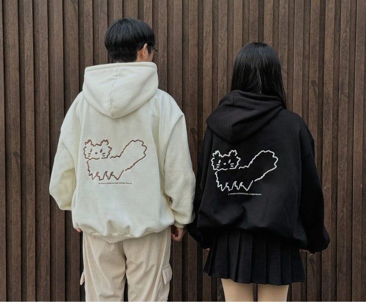 Meoww Embroidery Hoodie