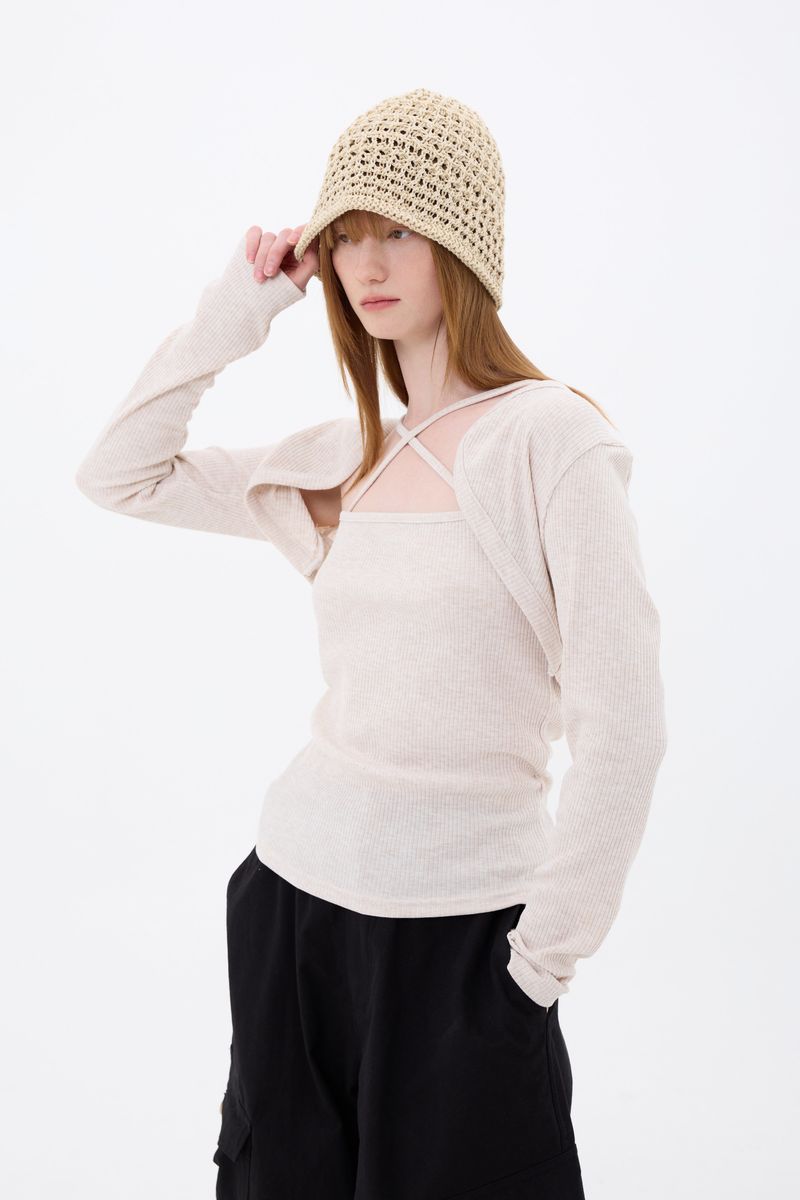 ARIOSO BOLERO SET / BEIGE