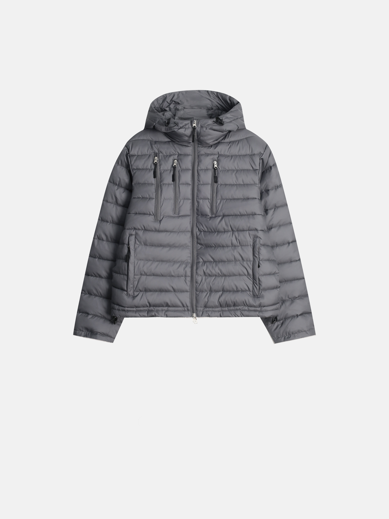 Tech multi-pocket hooded lightweight padding