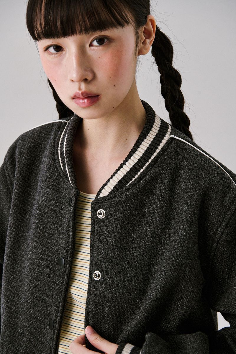 Wool Sporty Jacket [Charcoal]