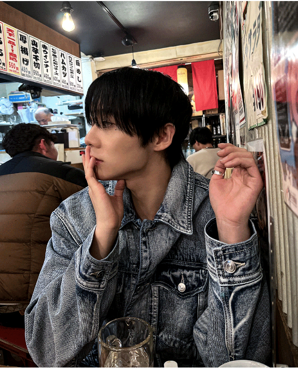 contemble snow denim jacket