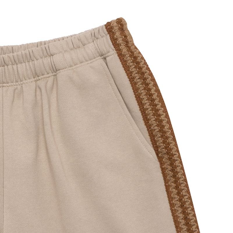 Asel Bermuda Sweat Shorts Beige
