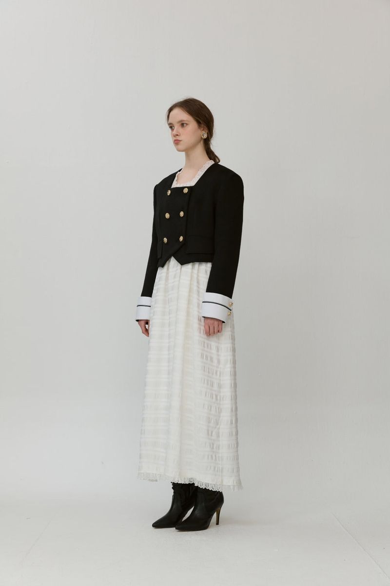Square neck jacket