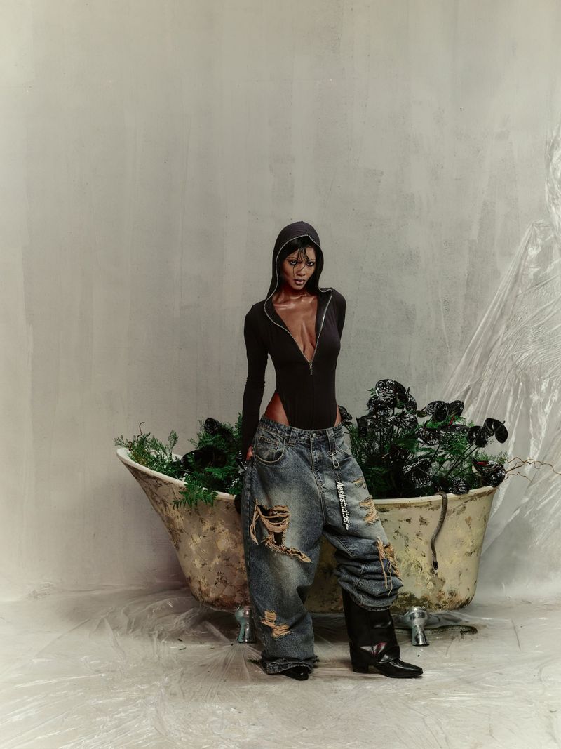 UNISEX - PHASE - CAMO DENIM PANTS