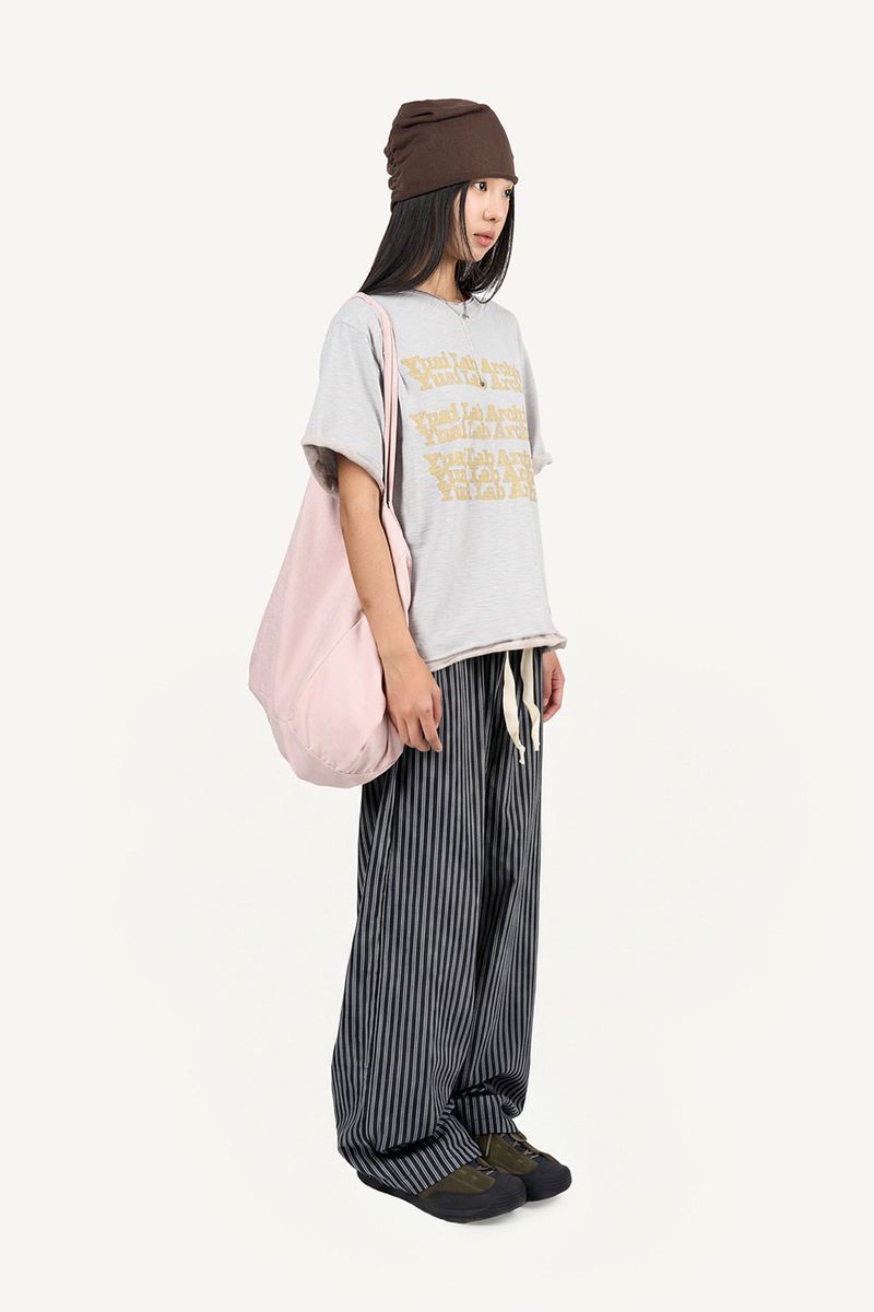 Sun stripe banding pants