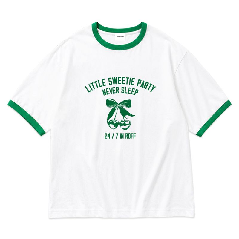 LITTLE CHERRY RINGER T-SHIRT (3color)