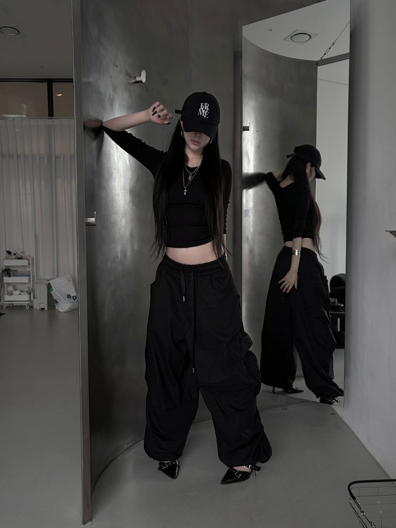 balloon big cargo pants (2color)
